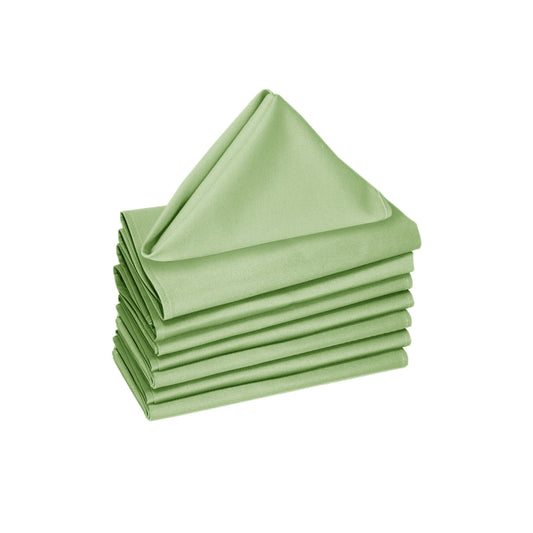 Hoydu Set of 8 Cotton Napkins 40 x 40 cm - Solid Colour Reed Green
