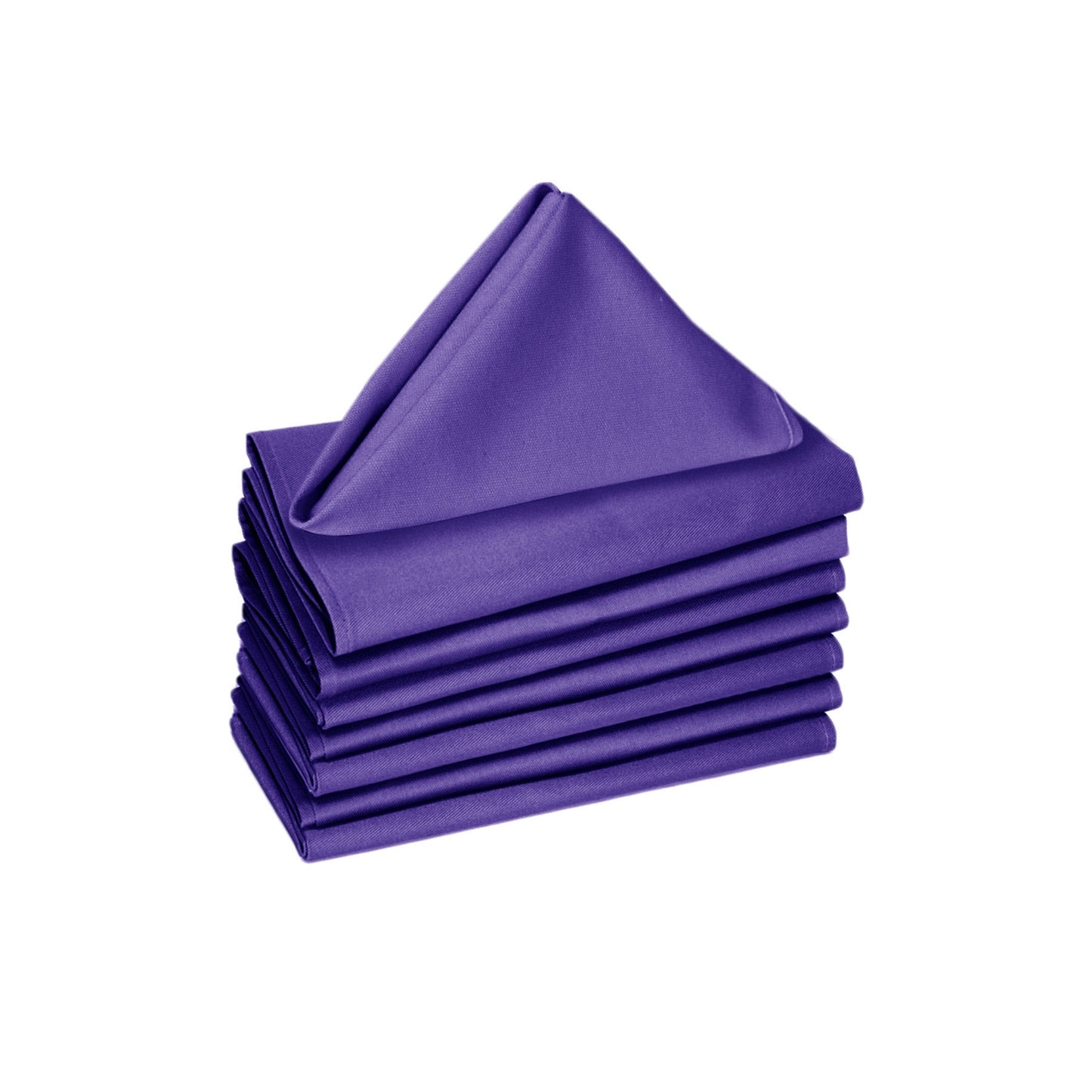 Hoydu Set of 8 Cotton Napkins 40 x 40 cm - Solid Colour, Machine Washable
