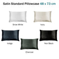 Invitation Satin Pillowcase Nior Black - Standard 48 x 73 cm, Polyester - SuperSaverAU - view 2