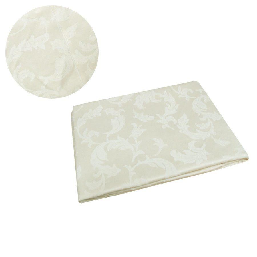Assorted Damask Jacquard Polyester Tablecloth 180cm Round - Elegant Design - SuperSaverAU - view 1