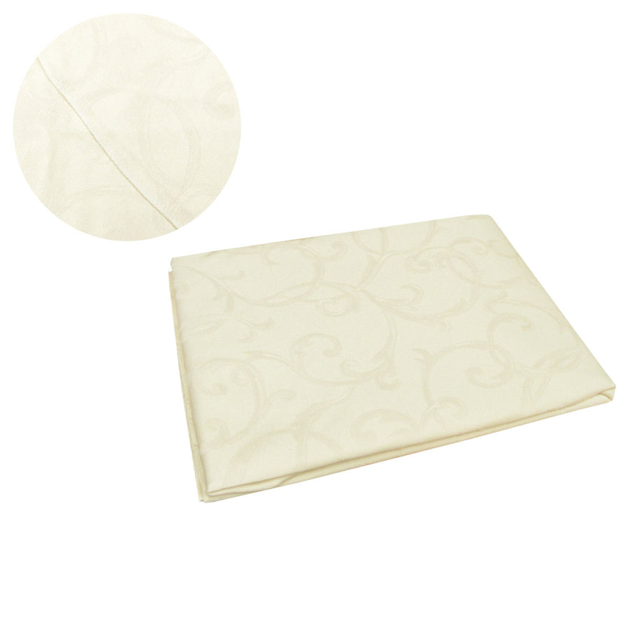 Assorted Damask Jacquard Polyester Tablecloth 180cm Round - Elegant Design - SuperSaverAU - view 1