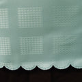 Jacquard Table Cloth Checkered Frost 180 cm Round - Stain Resistant, Easy Care - SuperSaverAU - view 2