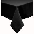Hoydu Cotton Blend Table Cloth 180cm x 220cm - Black, Machine Washable, Solid Design - SuperSaverAU - view 1