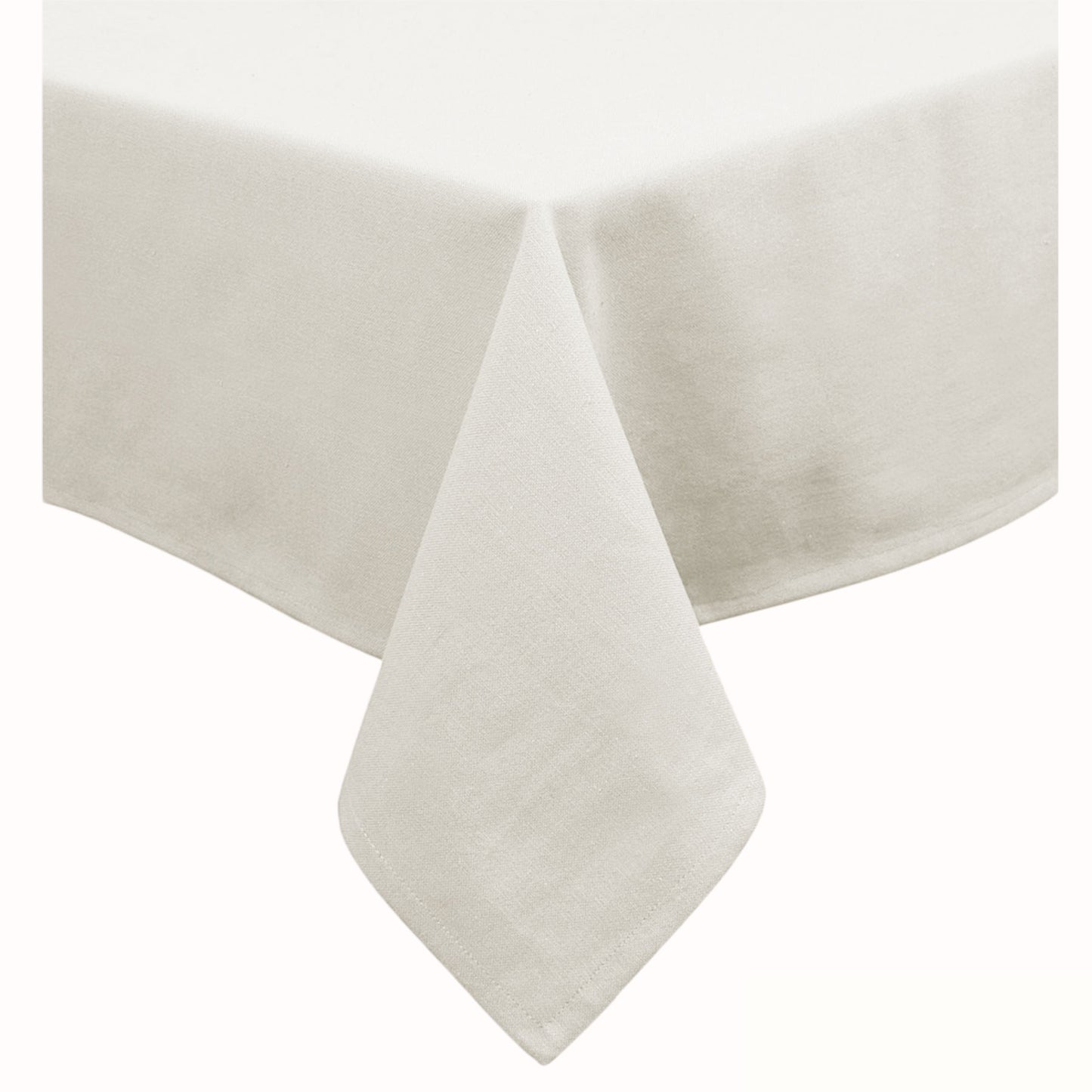 Hoydu Cotton Blend Table Cloth 150cm x 225cm - Marshmallow, Machine Washable