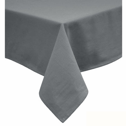 Hoydu Cotton Blend Table Cloth 180cm x 260cm - Slate Grey, Machine Washable