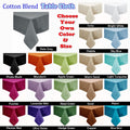 Hoydu Cotton Blend Table Cloth Apple Green 170x420cm - Machine Washable, Solid Design - SuperSaverAU - view 2