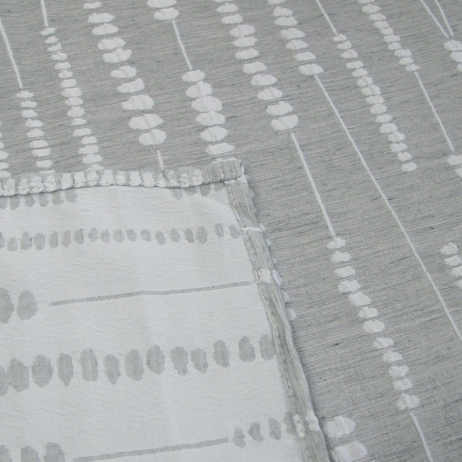 Perline Grey Jacquard Polyester Tablecloth 160 x 230cm - Elegant Design for 4-6 Seaters - SuperSaverAU - view 1