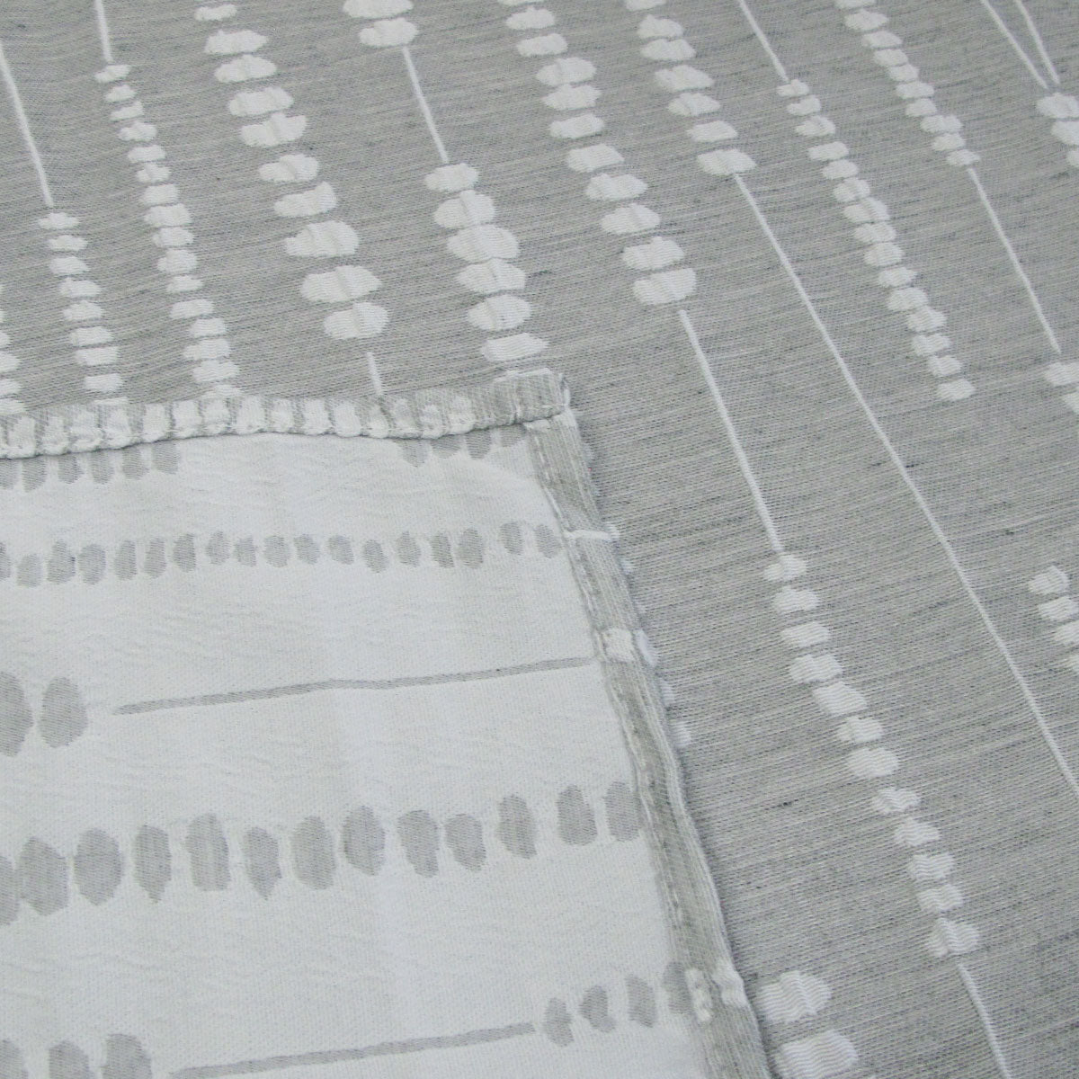Perline Grey Jacquard Polyester Tablecloth 180 x 300cm - Elegant Design - SuperSaverAU - view 3