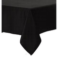 Polyester Cotton Tablecloth Black 180 cm Round - Solid Color Design - SuperSaverAU - view 1