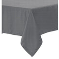 Polyester Cotton Tablecloth Grey 180 cm Round - Solid Color Design, Machine Washable - SuperSaverAU - view 1