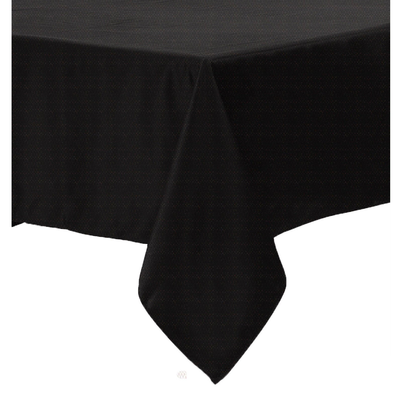 Polyester Cotton Tablecloth Black 150 x 220 cm - Solid Color Design, Machine Washable - SuperSaverAU - view 1