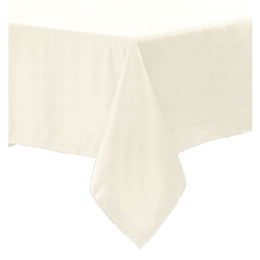 Polyester Cotton Tablecloth Ivory 150 x 220 cm - Solid Color Design, Machine Washable - SuperSaverAU - view 1