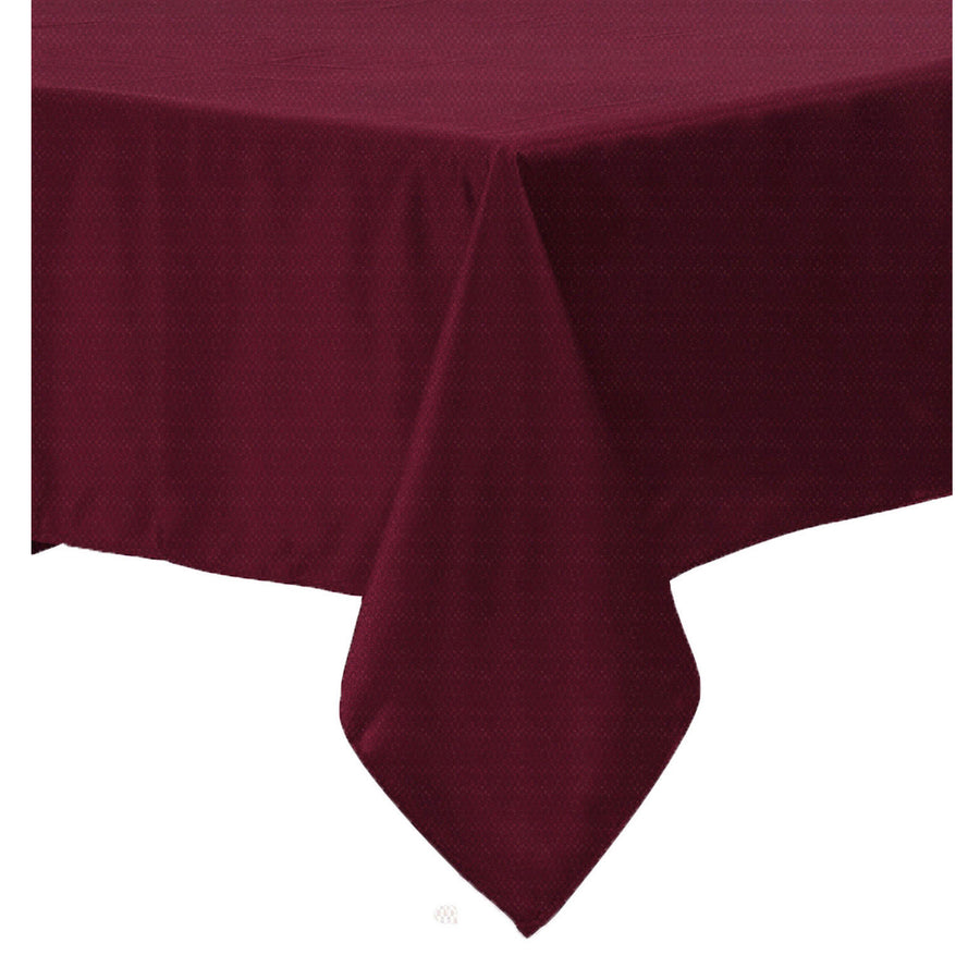 Burgundy Polyester Cotton Tablecloth 180 x 310 cm - Solid Color Design - SuperSaverAU - view 1