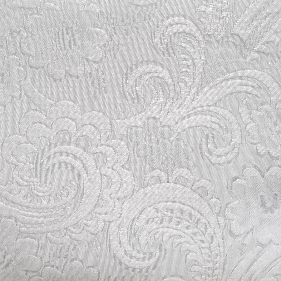 Salonika Blossom Tablecloth White Floral Jacquard 160 x 220 cm - SuperSaverAU - view 1