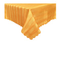Jacquard Table Cloth Wide Stripes Orange 135 x 180 cm - Stain Resistant - SuperSaverAU - view 1