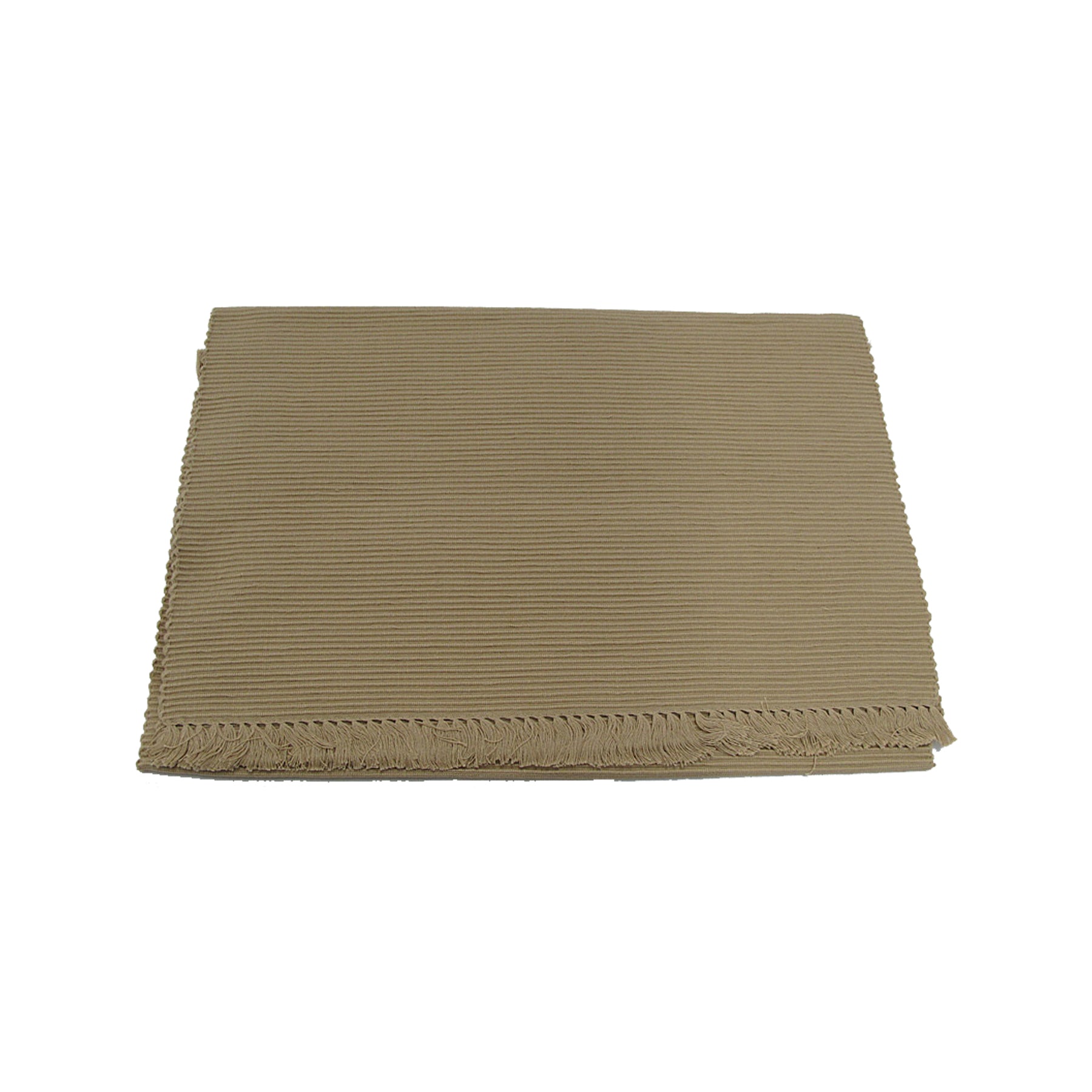 Hoydu Cotton Ribbed Table Runner 45cm x 150cm - Machine Washable, Warm Sand - SuperSaverAU - view 1