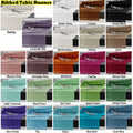 Hoydu Cotton Ribbed Table Runner 45cm x 150cm - Machine Washable, Warm Sand - SuperSaverAU - view 2
