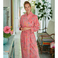 PIP Studio Les Fleurs Cotton Bath Robe Pink - Floral Print, Size XXL - SuperSaverAU - view 2