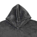 Accessorize Grey Super Soft Hooded Blanket Extra Large - Cuddly & Machine Washable - SuperSaverAU - view 2