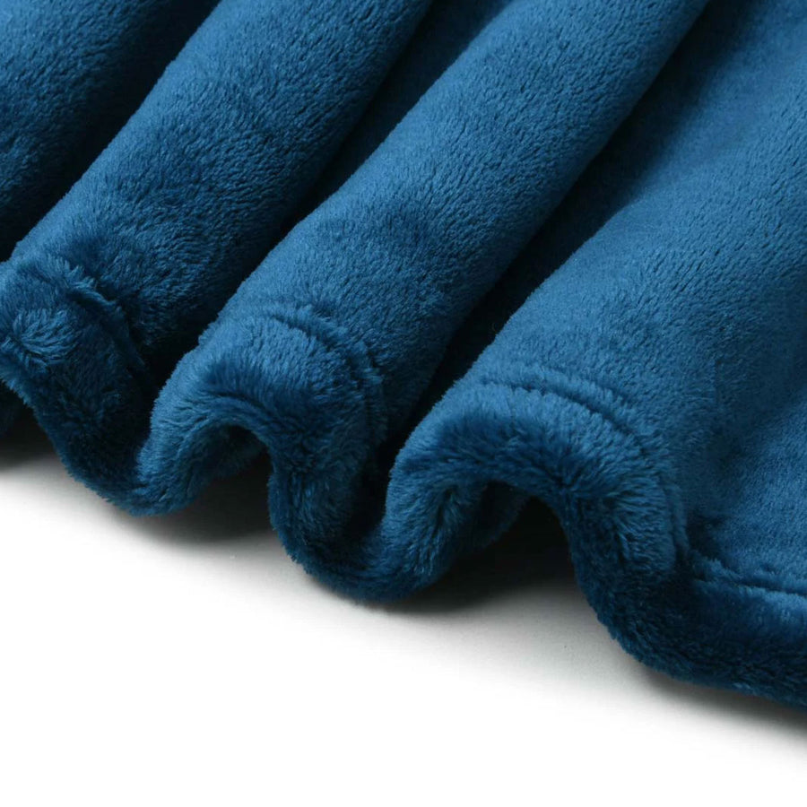 Accessorize Ink Blue Super Soft Hooded Blanket Small/Medium with Pocket - SuperSaverAU - view 1