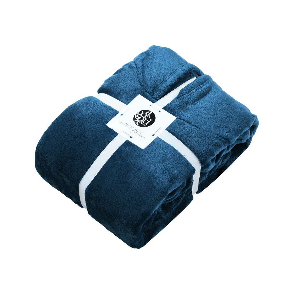 Accessorize Ink Blue Super Soft Hooded Blanket Small/Medium with Pocket - SuperSaverAU - view 2