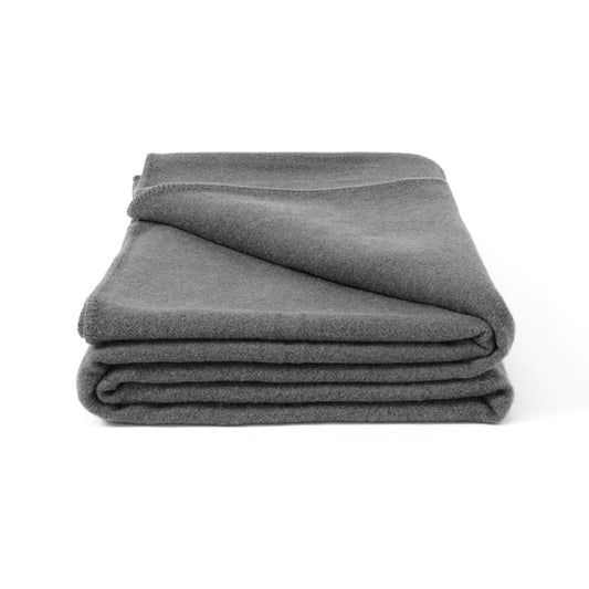 Laconia 400GSM Premium Australian Pure Wool Blanket Grey - Double Size