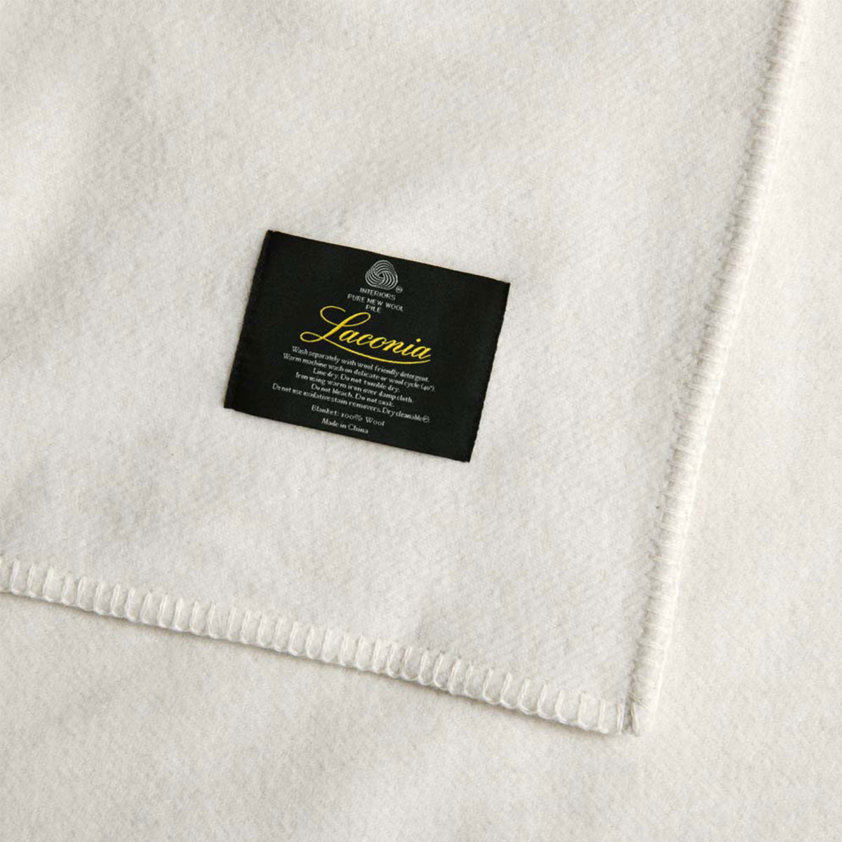 Laconia 400GSM Premium Australian Pure Wool Blanket Natural Super King - SuperSaverAU - view 2