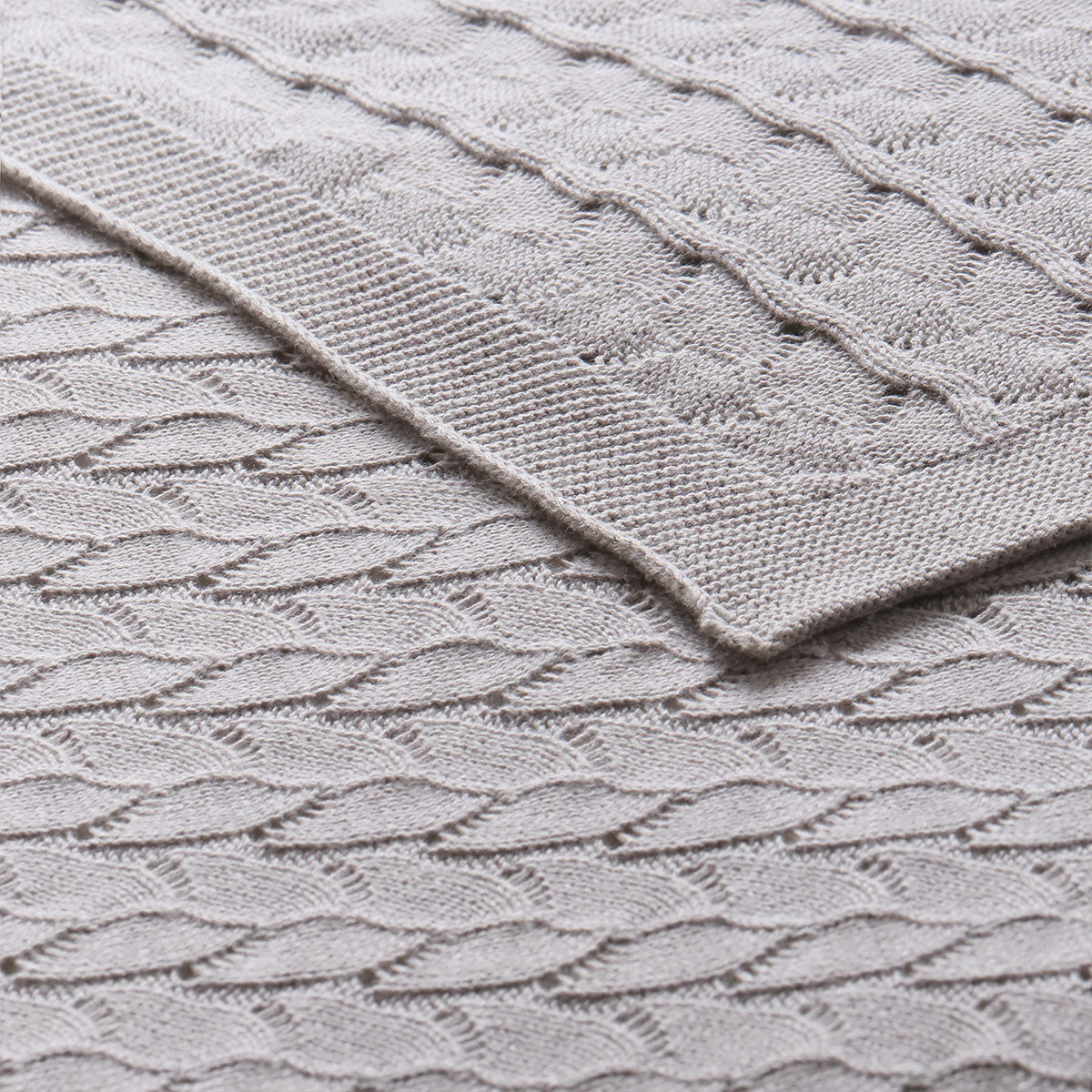 Little Gem Cotton Baby Blanket 75 x 100 cm - GOTS Certified, Organic, Soft Grey - SuperSaverAU - view 1