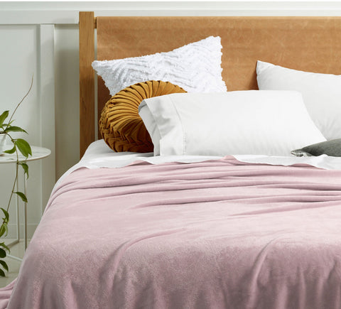 Accessorize Super Soft Blanket Queen/King 240 x 260 cm - Microfiber, Solid Colour - SuperSaverAU - view 1