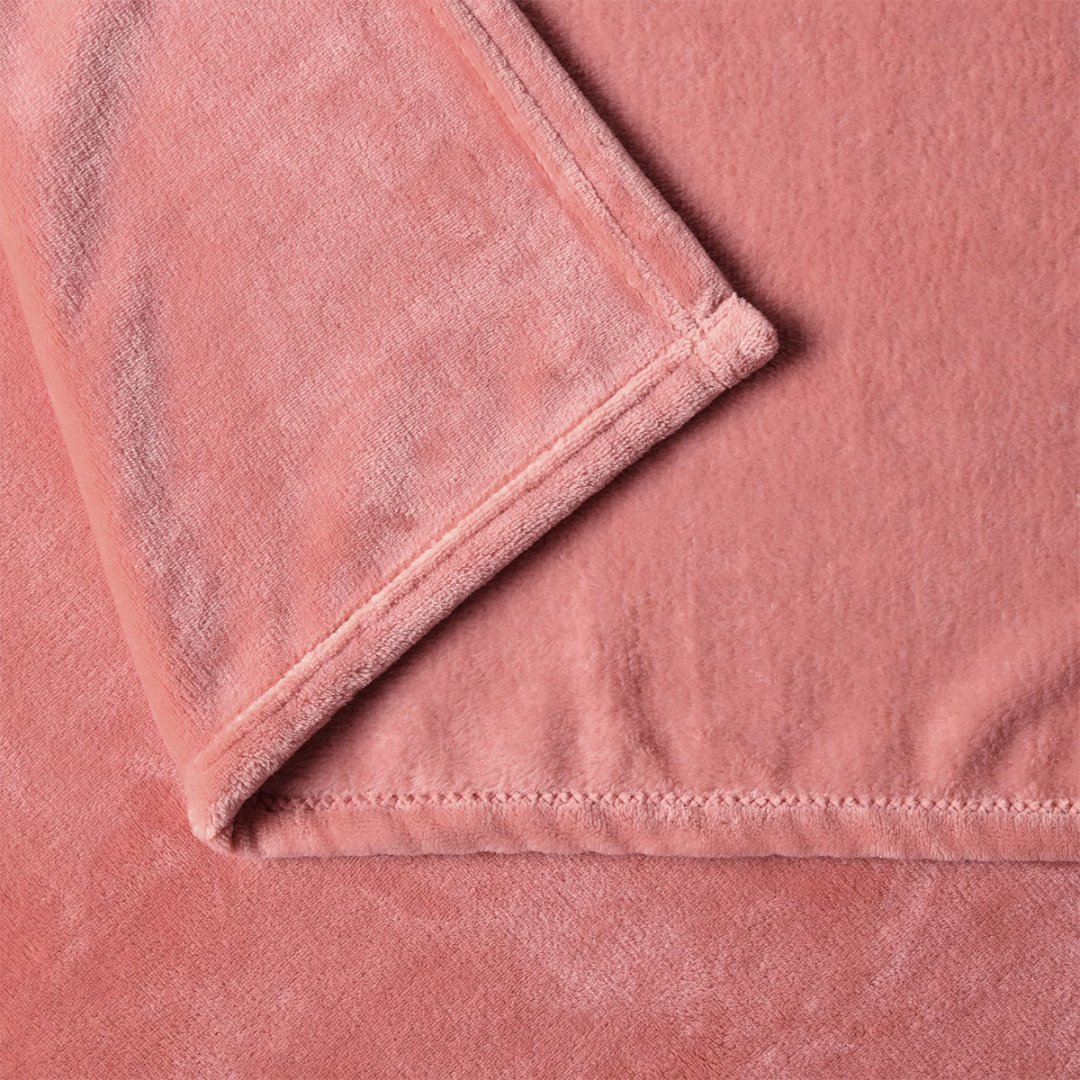 Accessorize Clay Super Soft Blanket 240cm x 260cm, 270 GSM, Solid Colour Design - SuperSaverAU - view 3