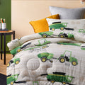 Happy Kids Country Harvest 2 Piece Washed Cotton Comforter Set Single - SuperSaverAU - view 3