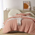 Vintage Design Homewares 3 Piece Cotton Gauze Quilted Comforter Set Clay Queen - SuperSaverAU - view 1