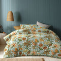 Accessorize Kienze Washed Cotton Floral Printed 3 Piece Comforter Set Queen - SuperSaverAU - view 1