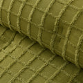 Vintage Design Homewares Cacti Green Comforter Set, King, Chenille Grid Pattern - SuperSaverAU - view 3