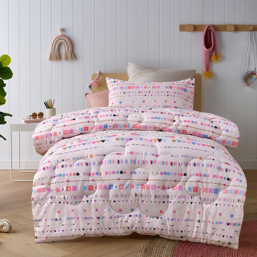 Happy Kids Swifty 2 Piece Washed Cotton Comforter Set Single - SuperSaverAU - view 1