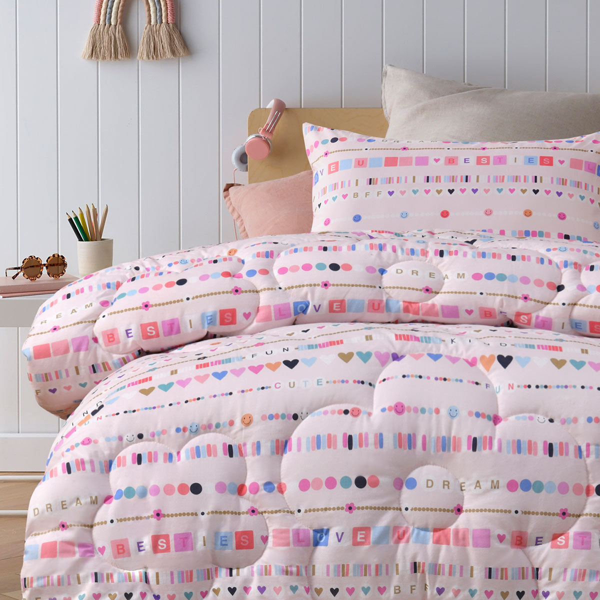 Happy Kids Swifty 2 Piece Washed Cotton Comforter Set Single