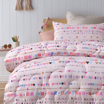 Happy Kids Swifty 2 Piece Washed Cotton Comforter Set Single