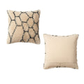 Accessorize Alba Natural Black Filled Square Cushion 45x45cm - Applique Design - SuperSaverAU - view 1