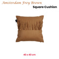 KAAT Amsterdam Frey Fringe Filled Cushion – Brown 40 x 40cm