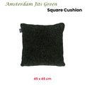 KAAT Amsterdam Jits Textured Filled Cushion – Green 45 x 45cm