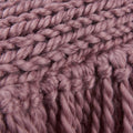 KAAT Amsterdam Jonine Knitted Fringe Filled Cushion – Lilac 45 x 45cm