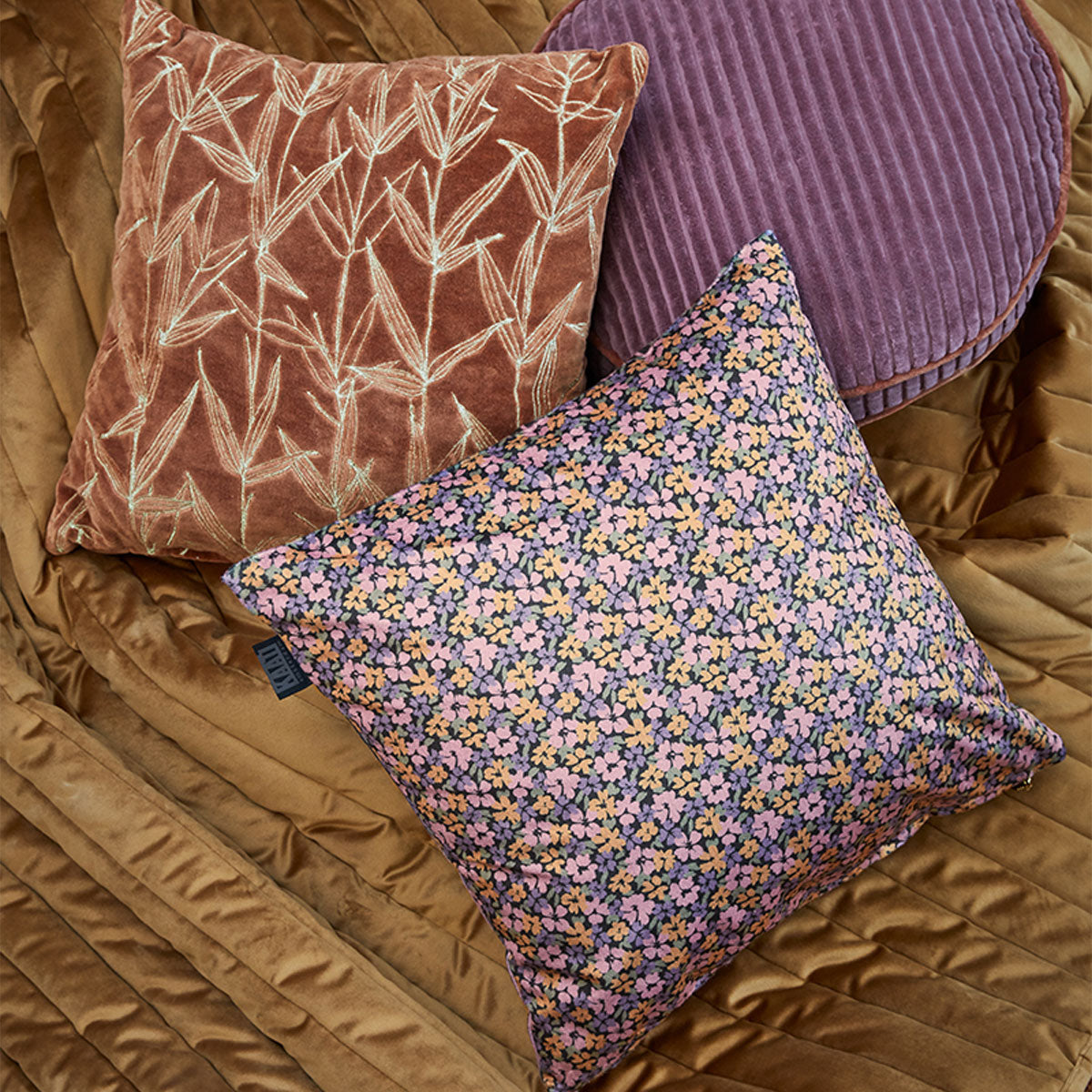 KAAT Amsterdam Liya Multi Floral Filled Cushion – 43 x 43cm