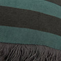 KAAT Amsterdam Viggo Stripe Fringe Filled Cushion – Green 45 x 45cm