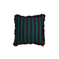 KAAT Amsterdam Viggo Stripe Fringe Filled Cushion – Red 45 x 45cm