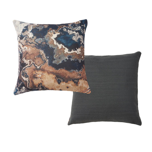 Accessorize Earth Filled Cushion 50x50cm - Earth Texture Print, Polyester