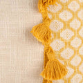 Accessorize Eleni Rectangular Filled Cushion 30cm x 50cm, Applique Design, Ochre - SuperSaverAU - view 2