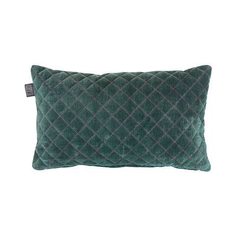 Bedding House Equire Luxury Filled Cushion 30 x 50 cm - Diamond Embroidery, Green - SuperSaverAU - view 1