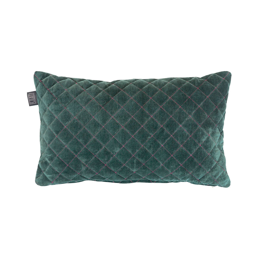 Bedding House Equire Luxury Filled Cushion 30 x 50 cm - Diamond Embroidery, Green - SuperSaverAU - view 1
