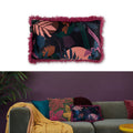 Bedding House Fleura Multi Botanical Print Cushion 30 x 50 cm with Tassels - SuperSaverAU - view 1