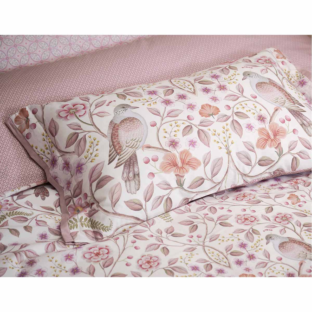 PIP Studio Garden of Dove Off White Cotton Cushion 35cm x 60cm